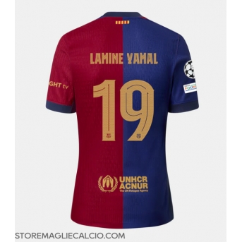 Barcelona Lamine Yamal #19 Maglia Gara Casa Repliche 2024-25